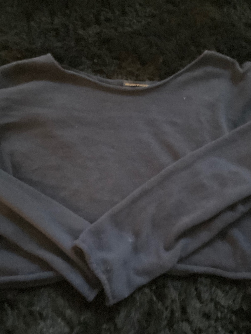 Brandy Melville Off-Shoulder Navy Sweater